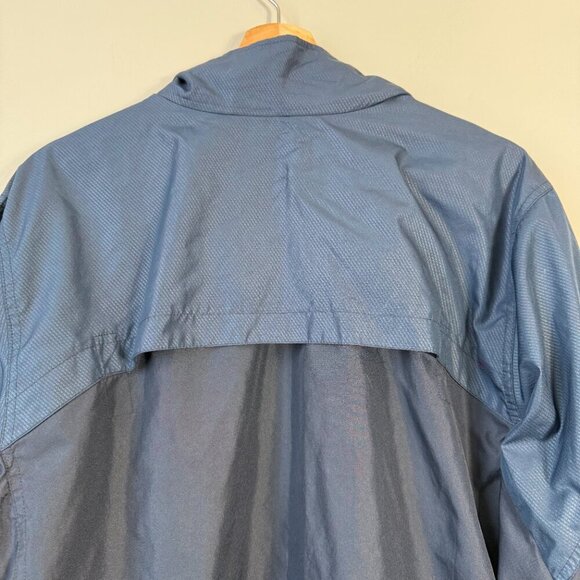 Nike Full Zip Windbreaker Track Jacket Mens Large Navy Orange Activewear Outdoor - Picture 11 of 15